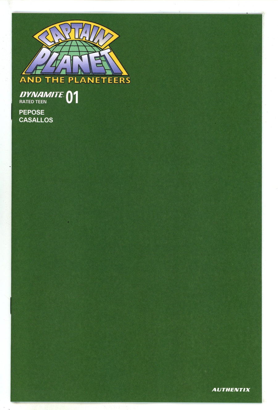 Captain Planet 1 Oliver Green Blank Variant (2025)