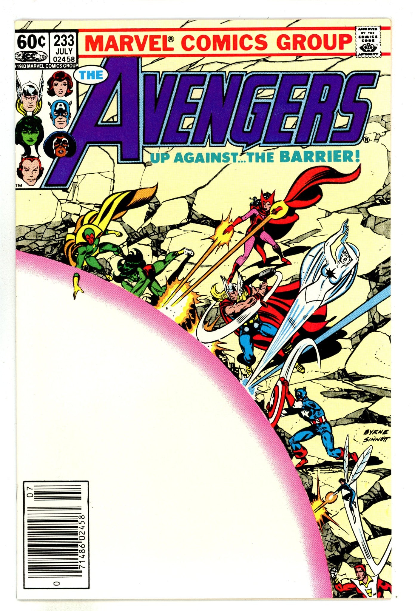 The Avengers Vol 1 233  High Grade   (1983)     Newsstand  