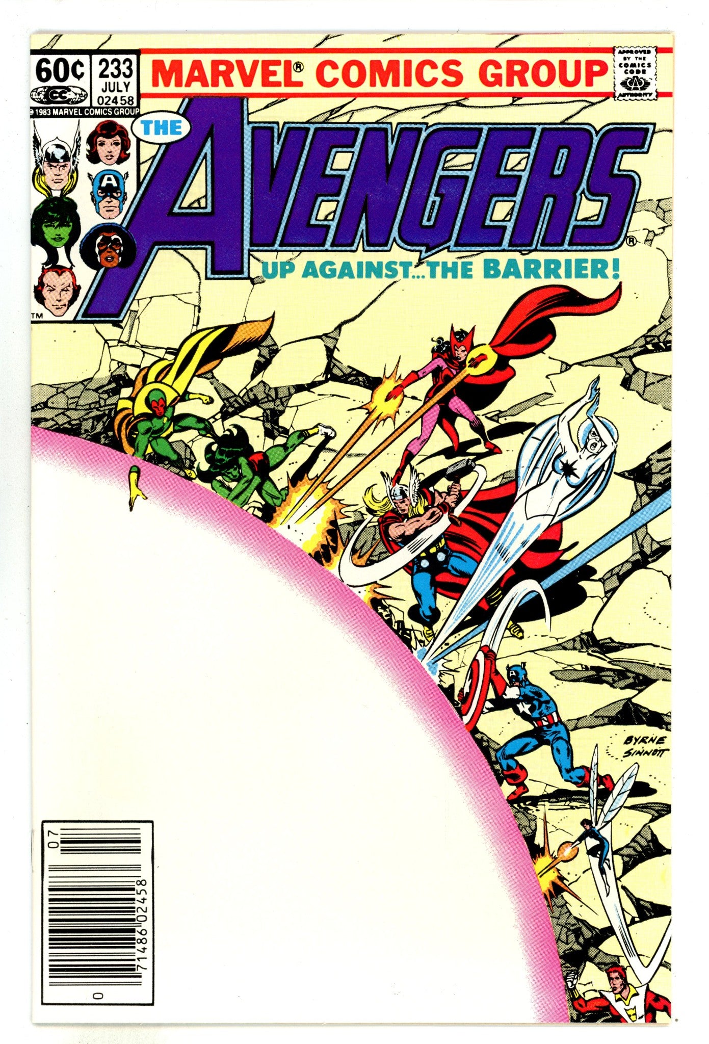 The Avengers Vol 1 233  NM- (9.2)   (1983)     Newsstand  