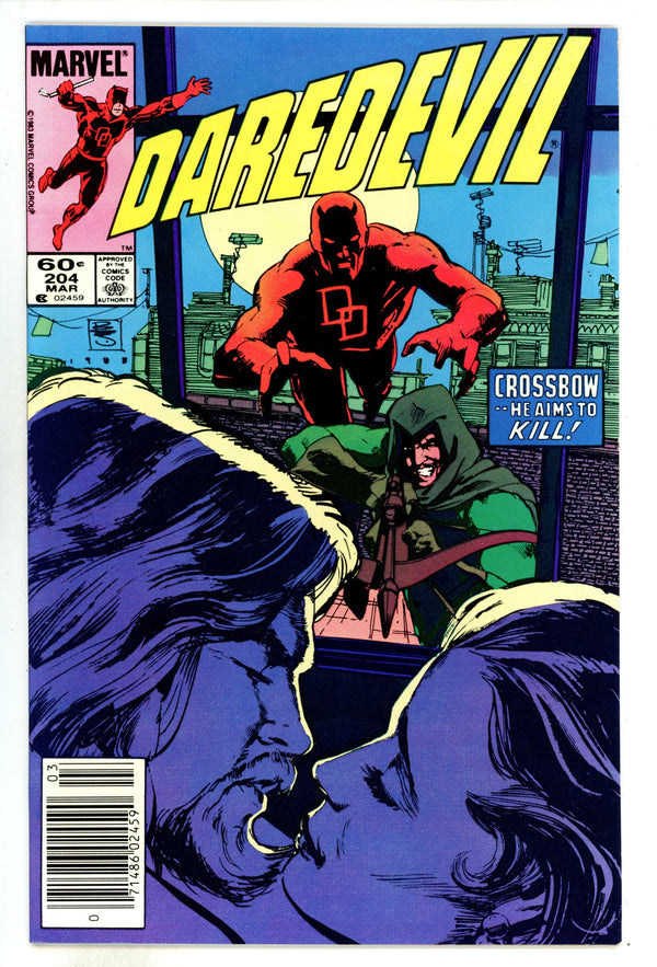 Daredevil Vol 1 204 NM- (9.2) (1984) Newsstand