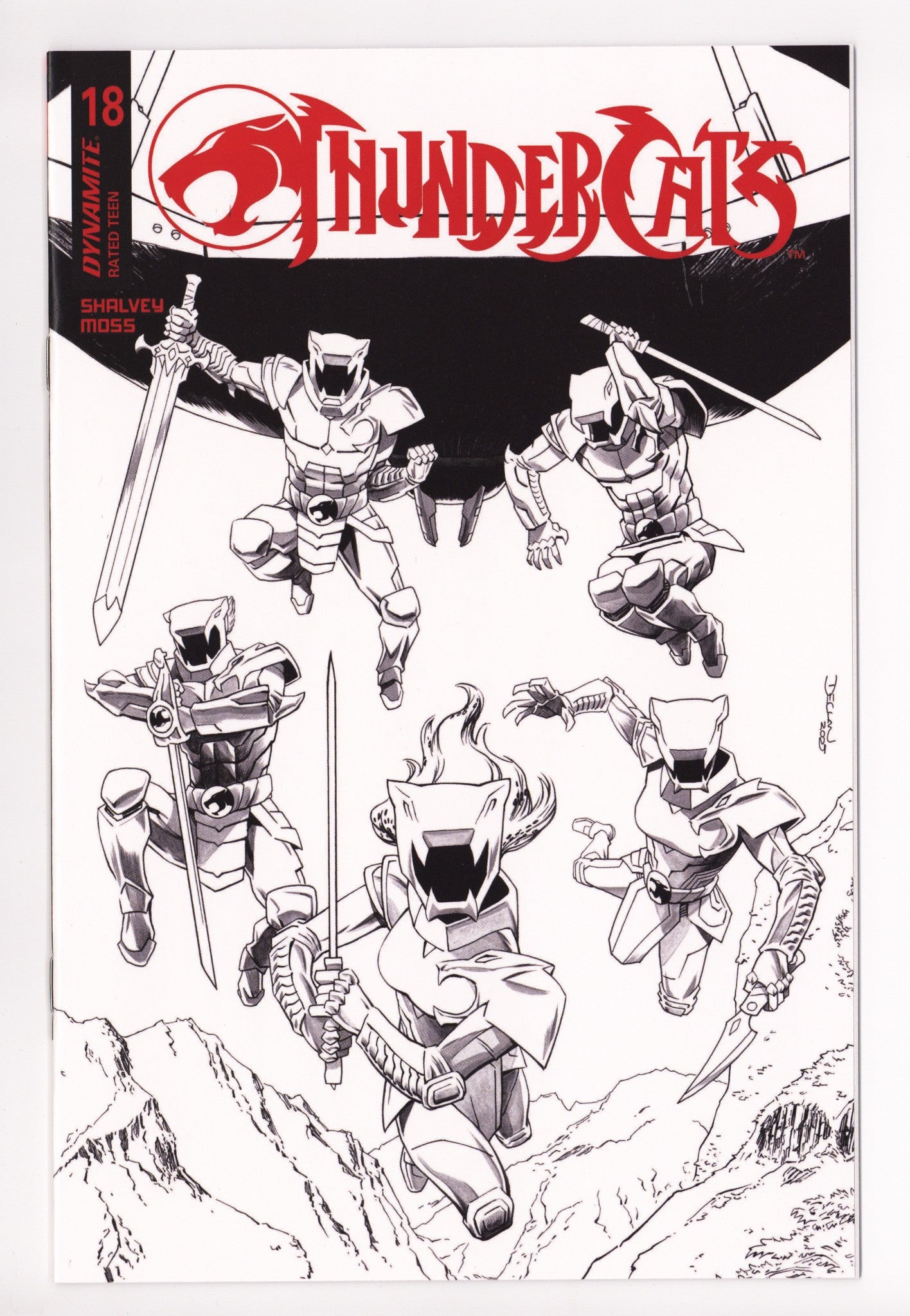 Thundercats 18 Shalvey B&W Incentive (2025)