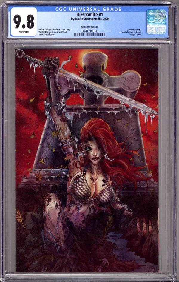 Die!namite 1 CGC 9.8 (NM/M) (2020) Tyndall Virgin Red Exclusive Variant