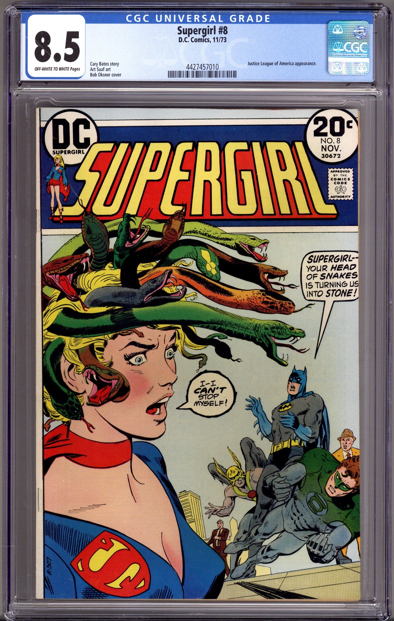 Supergirl Vol 1 8 CGC 8.5 (VF+) (1973) 