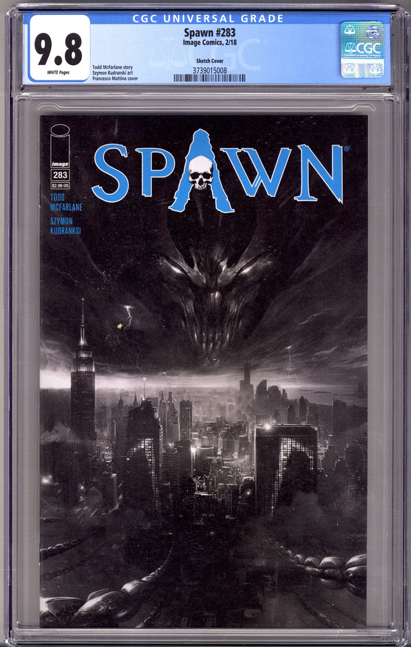 Spawn 283 CGC 9.8 (NM/M) (2018) Mattina Sketch Variant