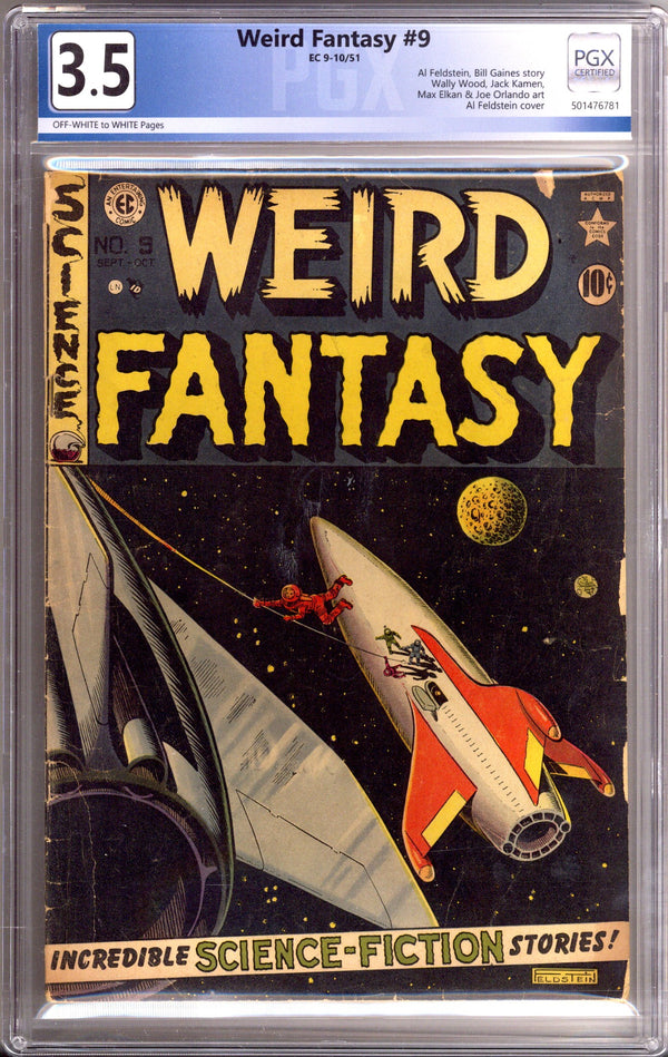 Weird Fantasy Vol 1 9 PGX 3.5 (VG-) (1951)