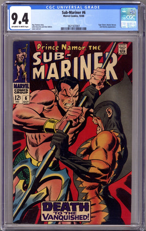 Sub-Mariner Vol 1 6 CGC 9.4 (NM) (1968)