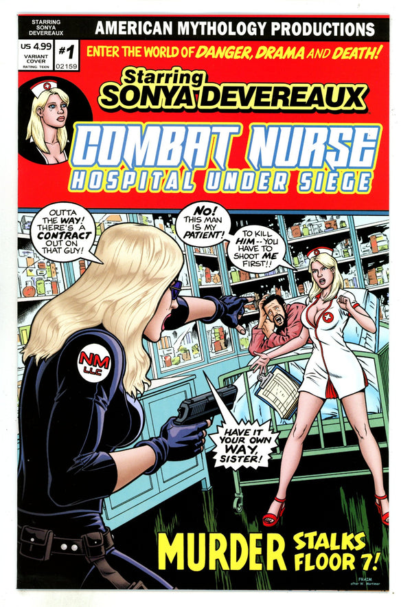 Starring Sonya Devereaux Combat Nurse 1 Fraim Homage Variant (2024)