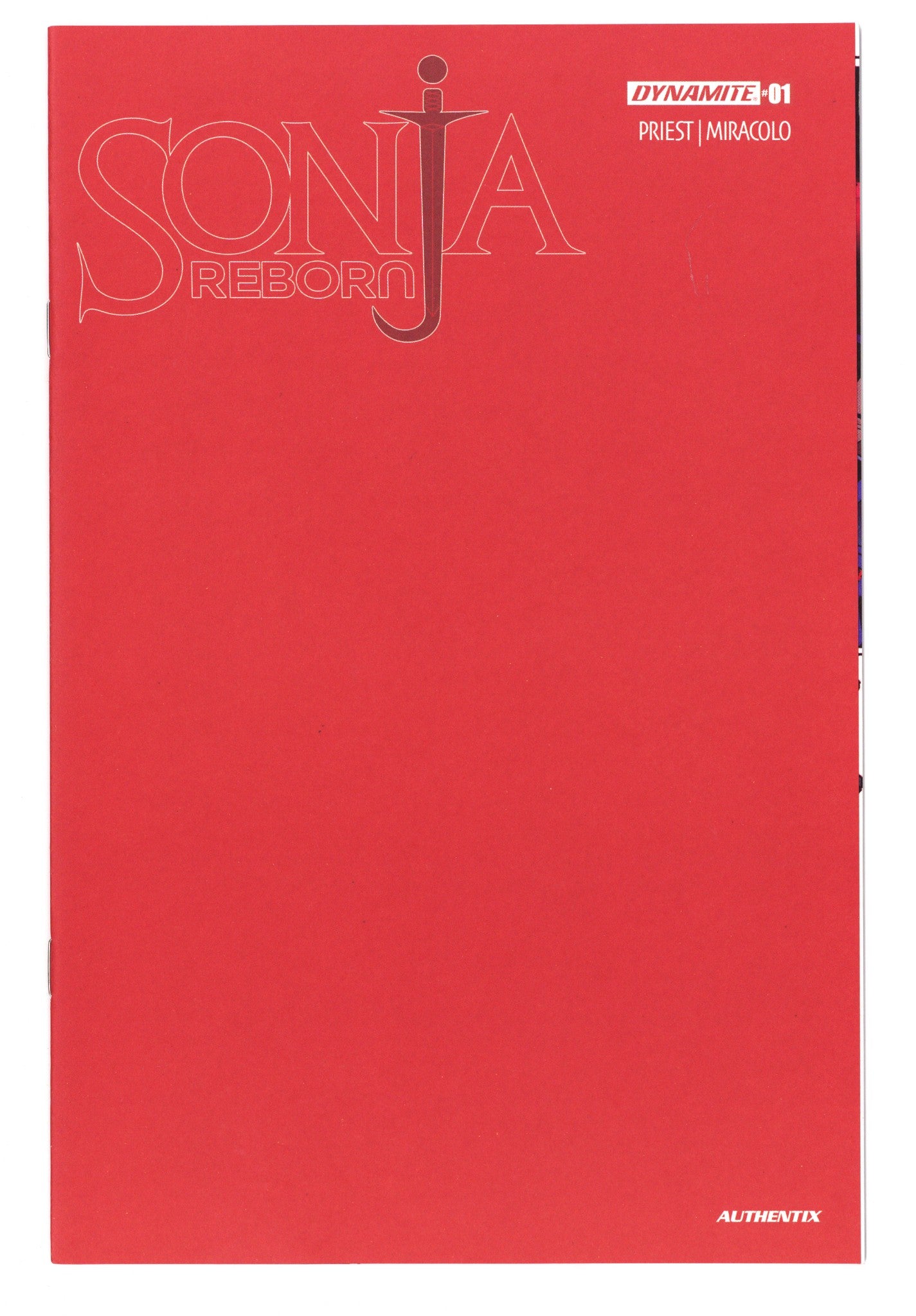 Sonja Reborn 1 Red Blank Variant (2025)