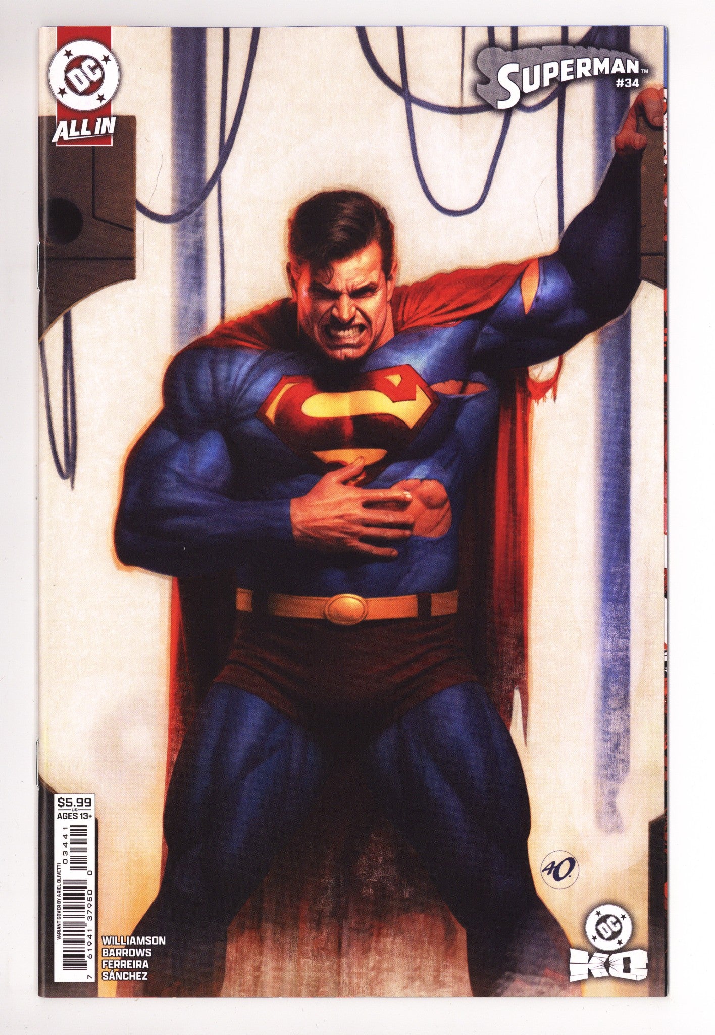 Superman Vol 6 34 Olivetti Variant (2026)