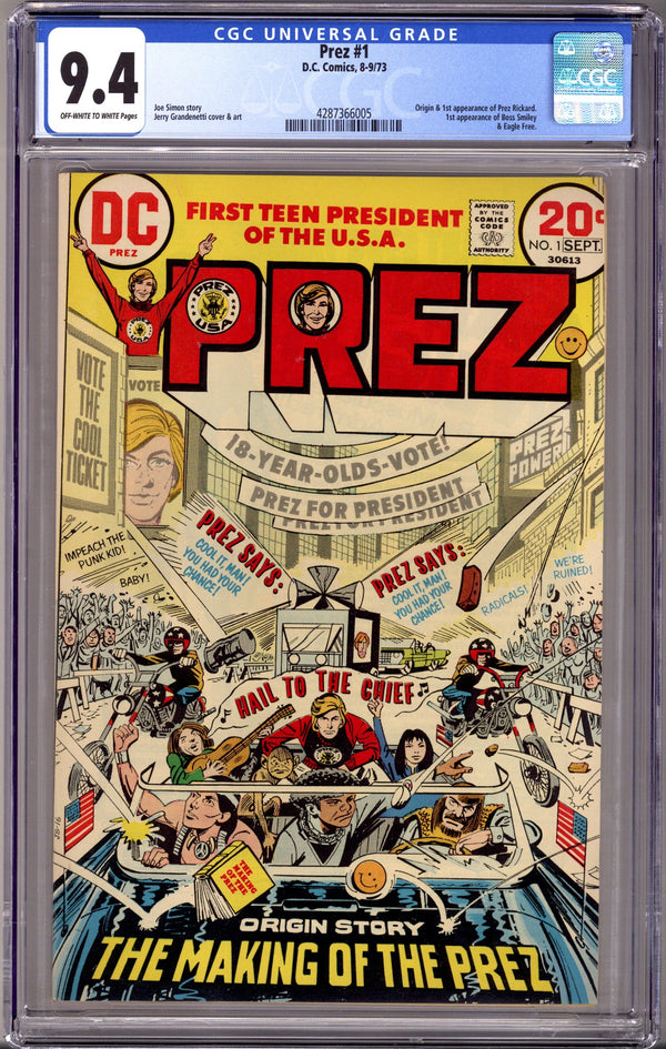 Prez 1 CGC 9.4 (1973)