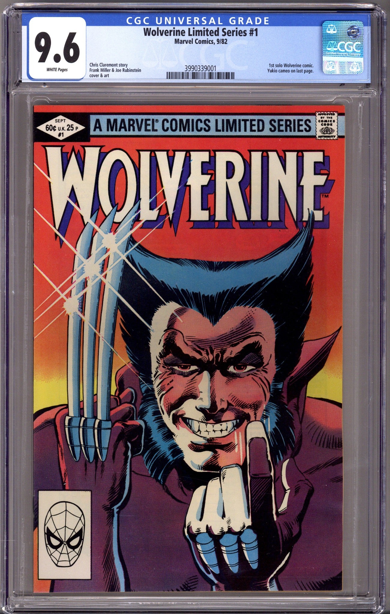 Wolverine Vol 1 1 CGC 9.6 (NM+) (1982) 