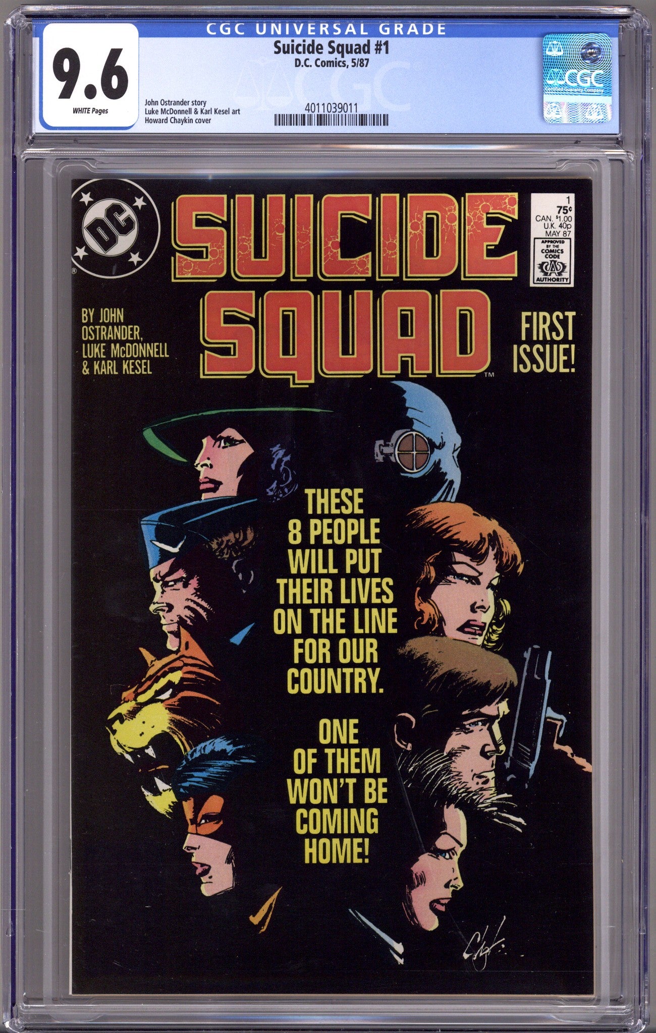 Suicide Squad Vol 1 1 CGC 9.6 (NM+) (1987) 