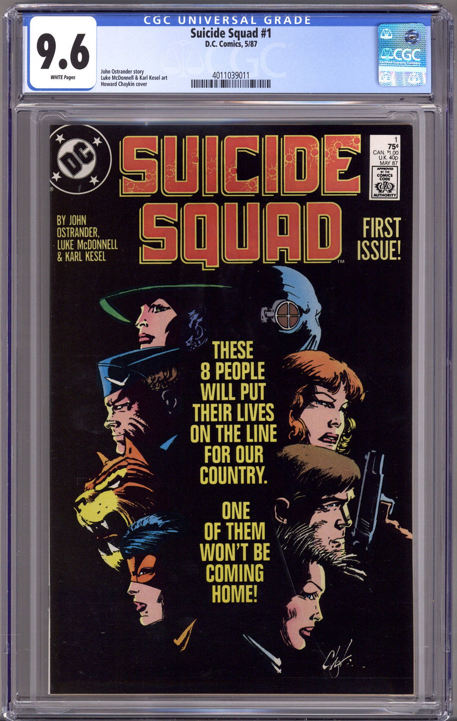 Suicide Squad Vol 1 1 CGC 9.6 (NM+) (1987) 
