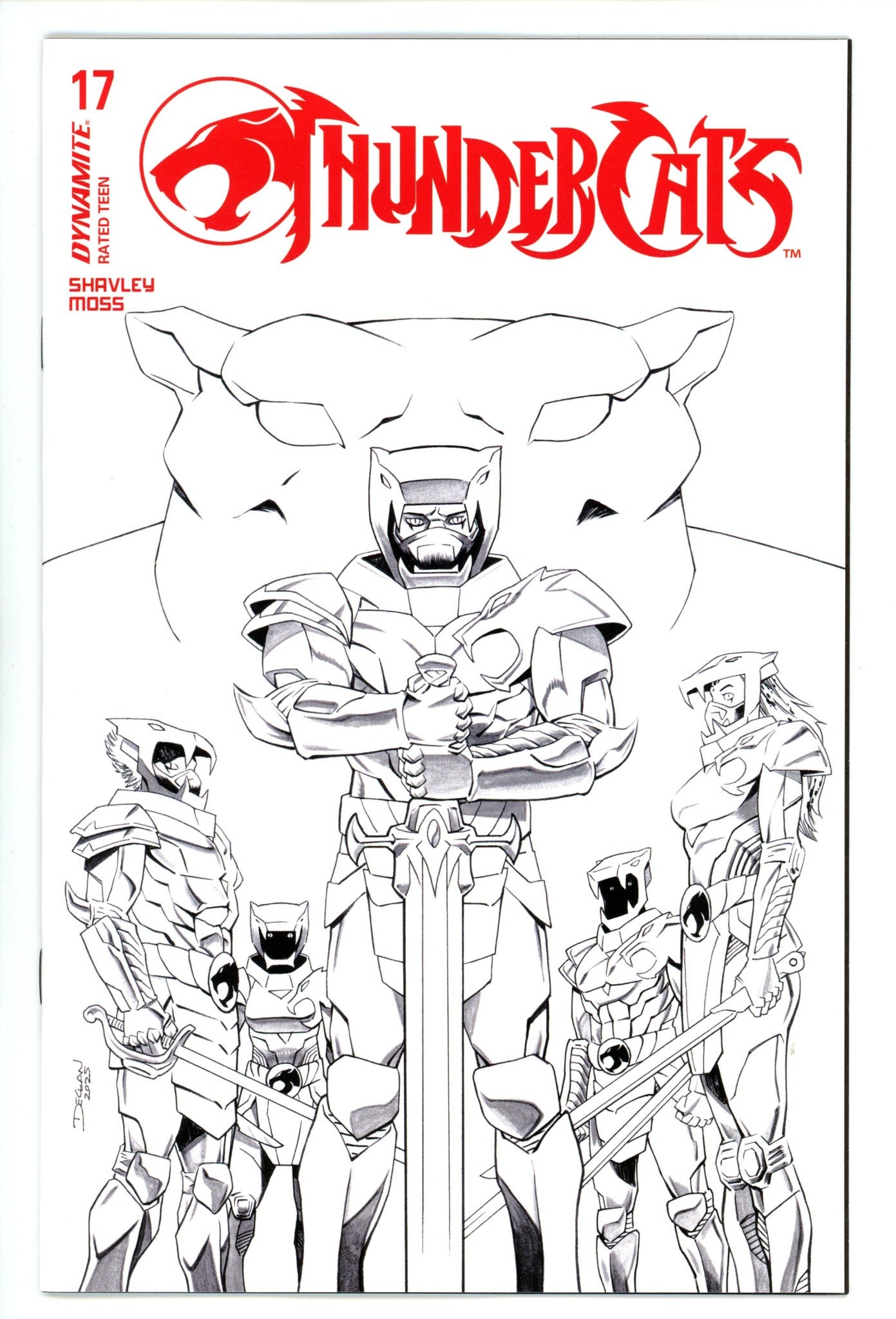Thundercats 17 Shalvey B&W Incentive (2025)