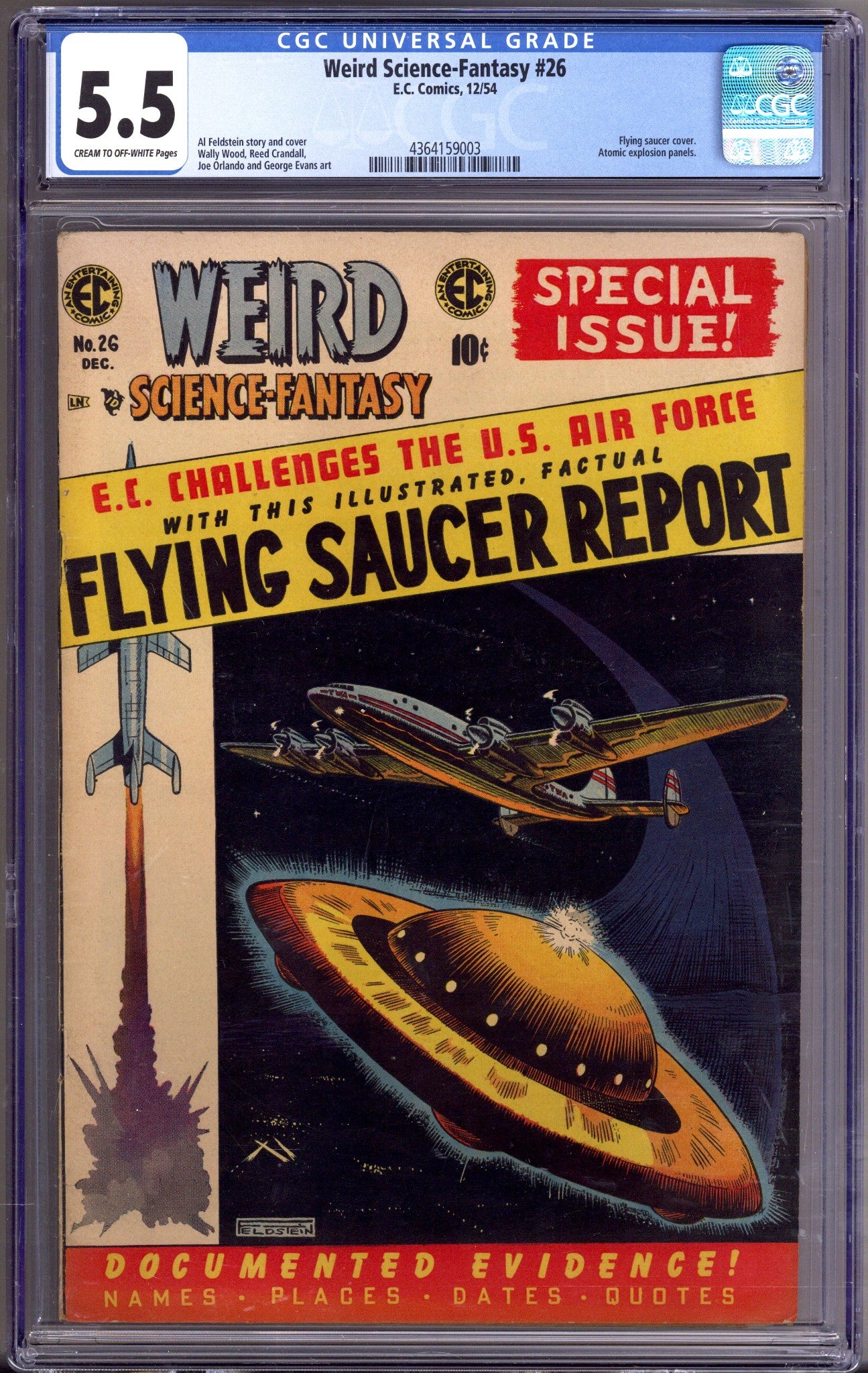 Weird Science-Fantasy Vol 1 26 CGC 5.5 (FN-) (1954) 