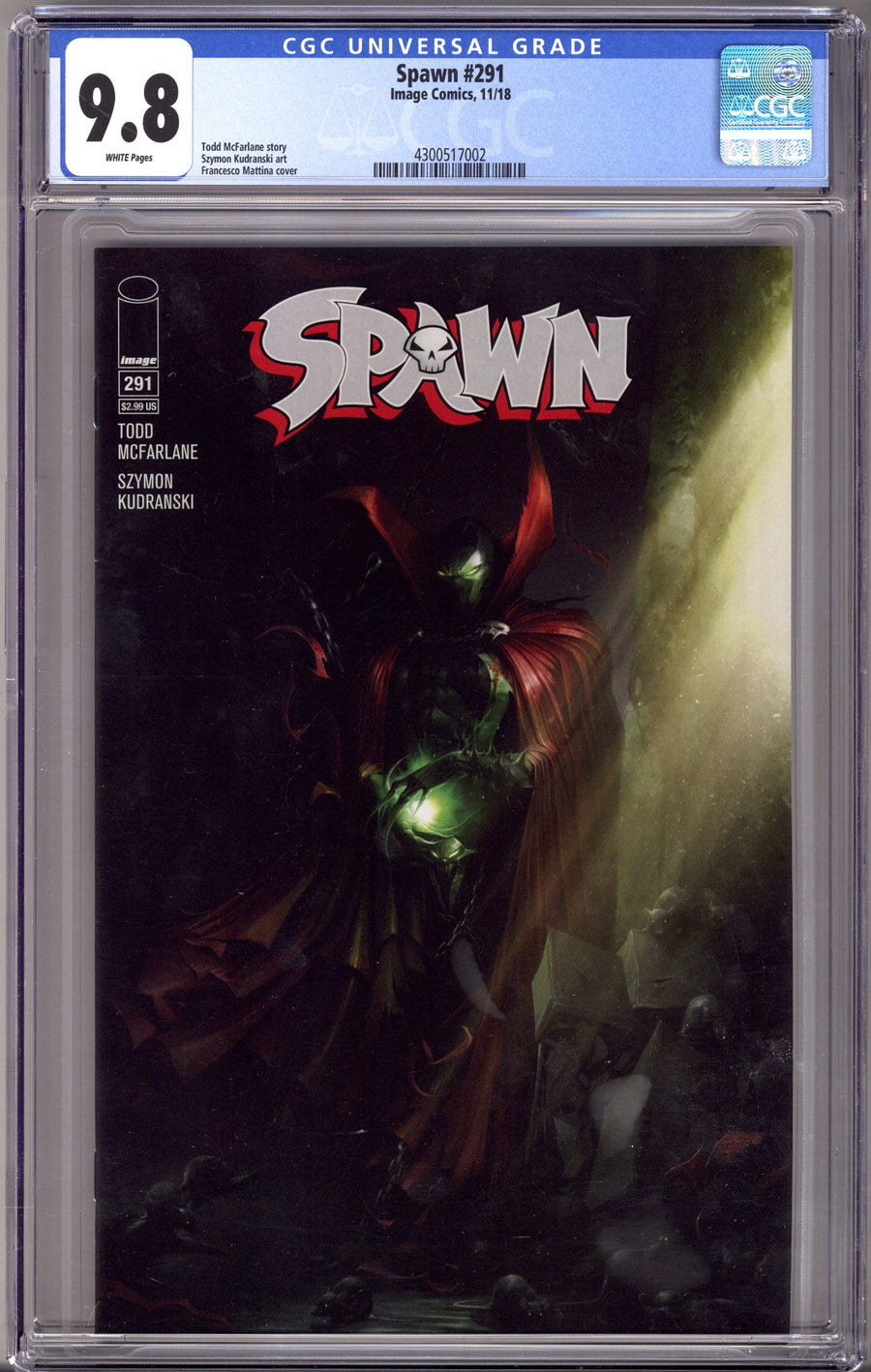 Spawn 291 CGC 9.8 (NM/M) (2018)