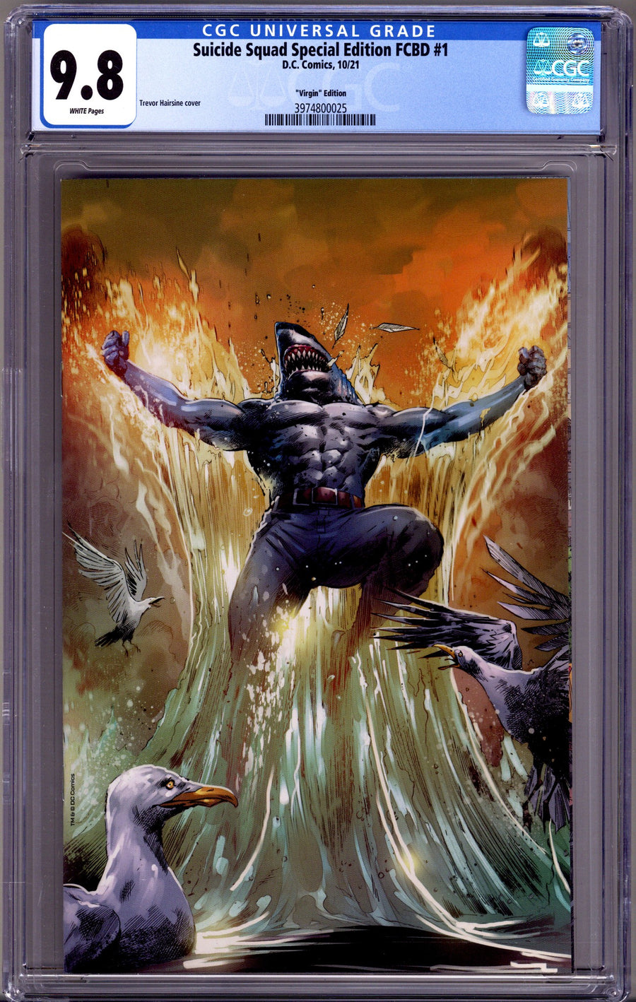 Suicide Squad Special Edition (FCBD) 1 CGC 9.8 (NM/M) (2021) Hairsine Virgin Exclusive Variant 