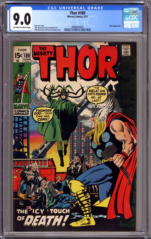 Thor Vol 1 189 CGC 9.0 (VF/NM) (1971)