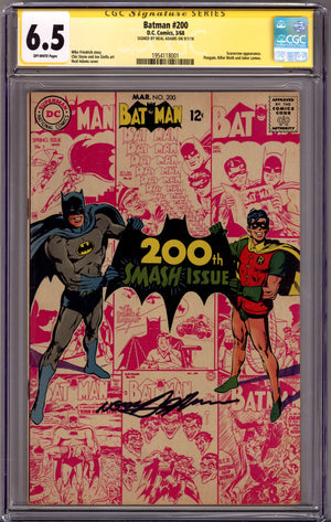 Batman Vol 1 200 CGC 6.5 (FN+) (1968) Signed x1 Cover Neal Adams