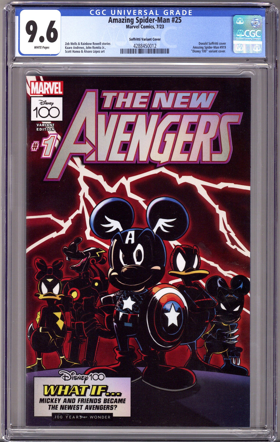 Amazing Spider-Man Vol 6 25 Soffritti Disney 100 Homage Variant CGC 9.6 (2023)