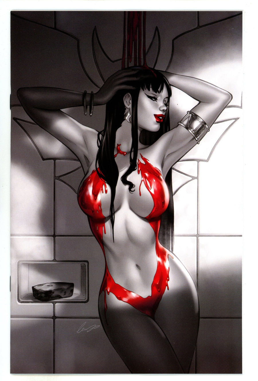 Vampirella Vol 7 672 Chatzoudis Black,White&Red Incentive Variant (2024)