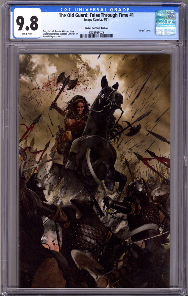 The Old Guard: Tales Through Time 1 CGC 9.8 (NM/M) (2021) Gallagher Virgin Exclusive Variant