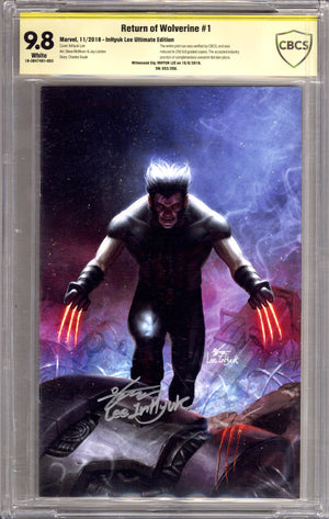 Return of Wolverine   1 CBCS 9.8 (NM/M)   (2018) Lee Virgin   Exclusive Variant  Signed x1 Cover InHyuk Lee