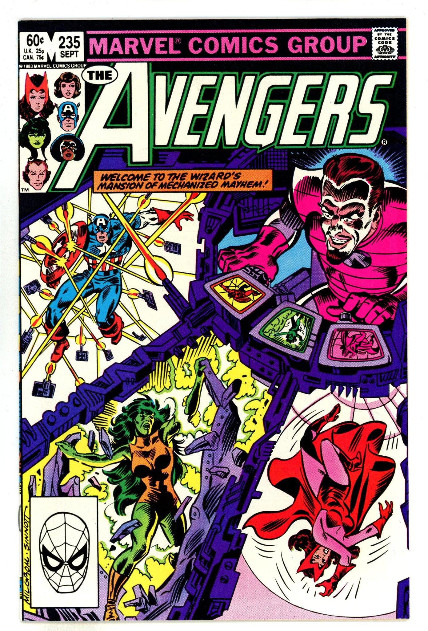 The Avengers Vol 1 235  High Grade   (1983)        