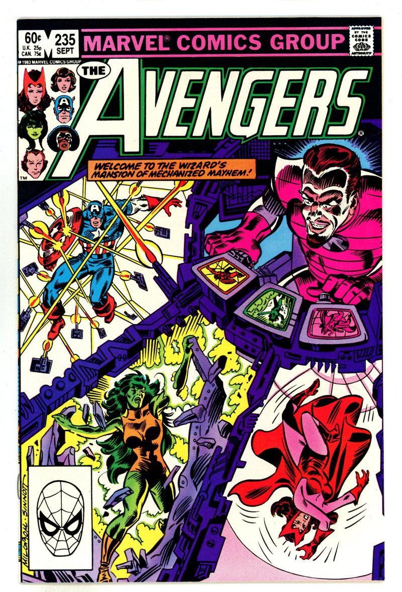 The Avengers Vol 1 235  High Grade   (1983)        