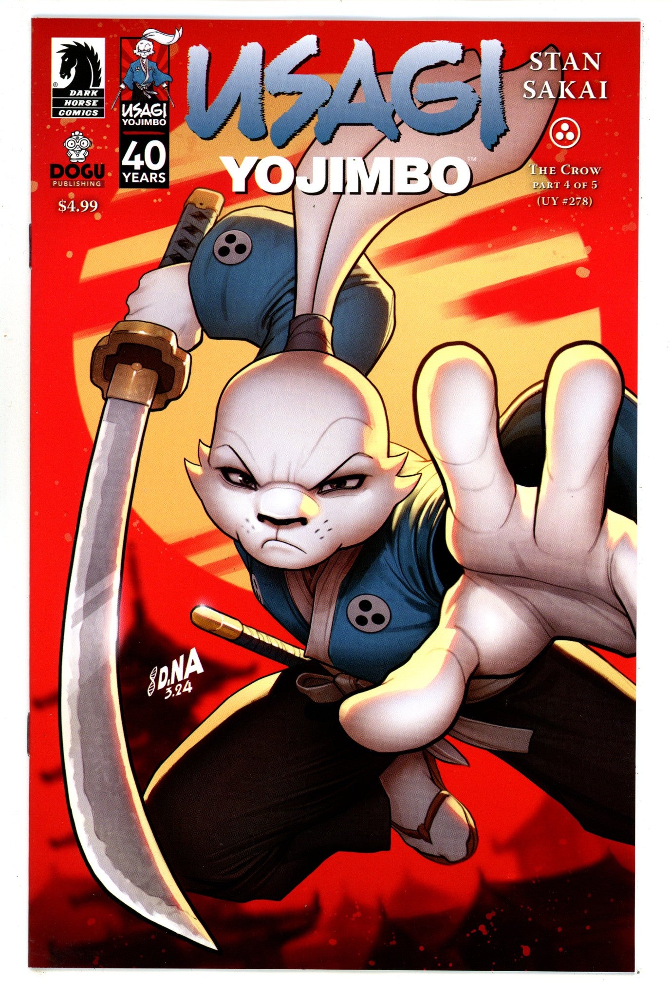 Usagi Yojimbo: The Crow 4 Nakayama Variant (2024)