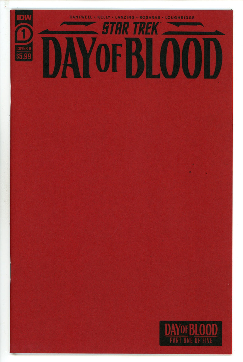 Star Trek Day Of Blood 1 Sketch Variant (2023)