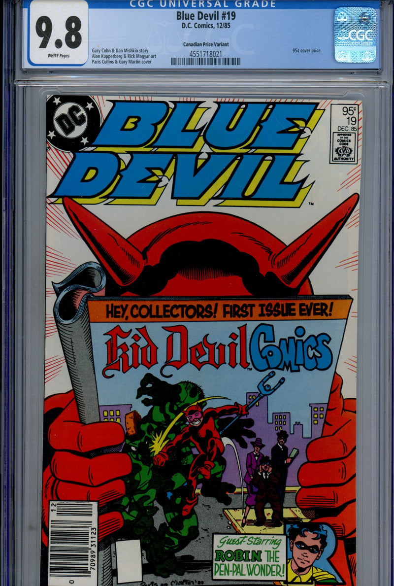 Blue Devil 19 CGC 9.8 (NM/M) (1985) Canadian Price Variant 