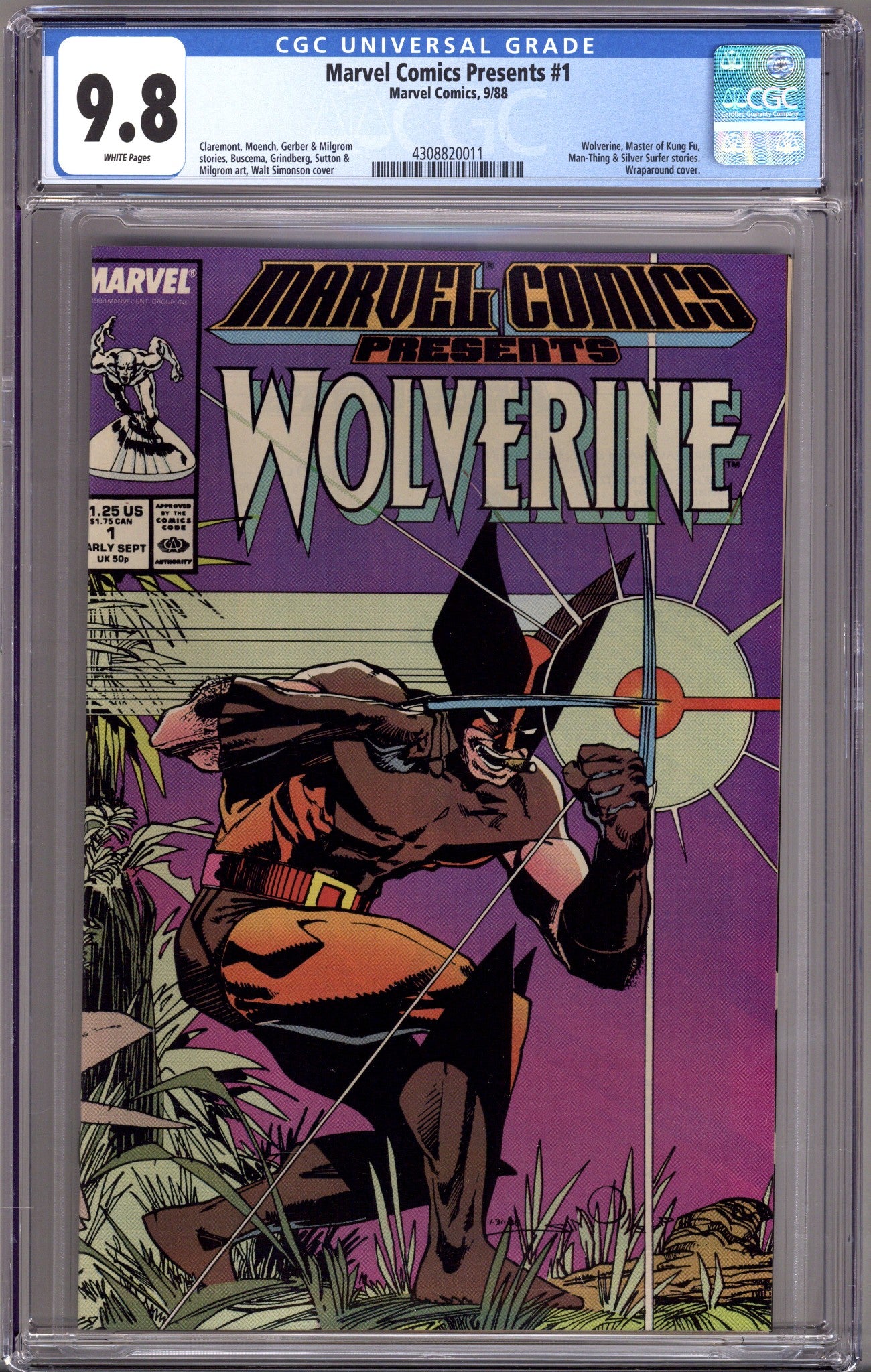 Marvel Comics Presents Vol 1 1 CGC 9.8 (NM/M) (1988) 