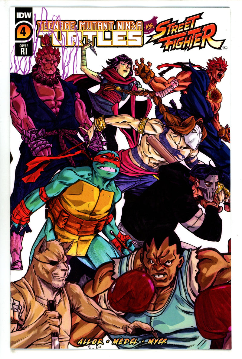 Teenage Mutant Ninja Turtles Vs. Street Fighter 4 Federici Incentive Variant NM (2023)