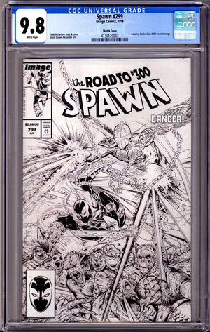 Spawn 299 CGC 9.8 (NM/M) (2019) McFarlane Sketch Variant