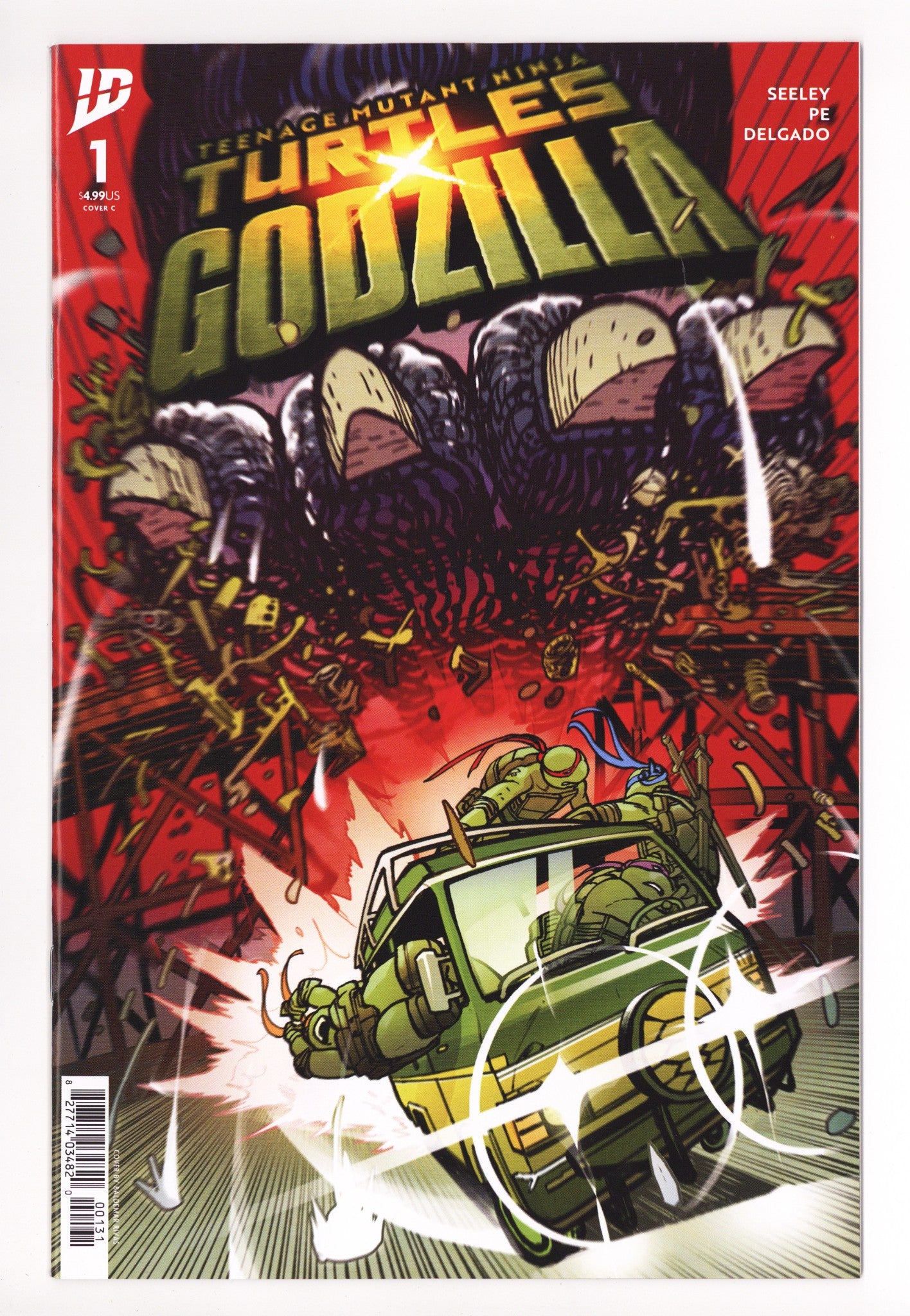Teenage Mutant Ninja Turtles X Godzilla 1 Rivas Variant (2025)