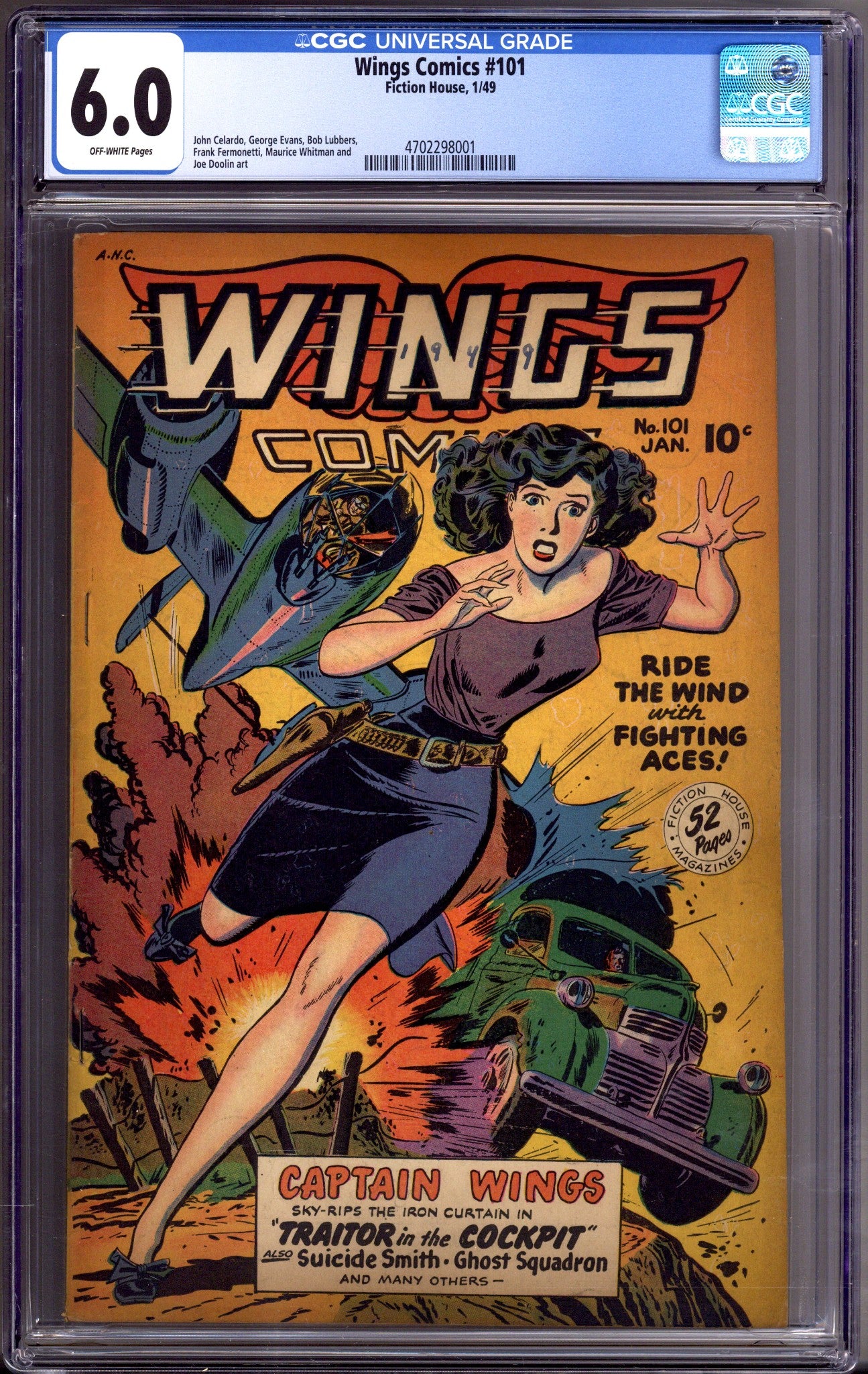 Wings Comics 101 CGC 6.0 (FN) (1949) 