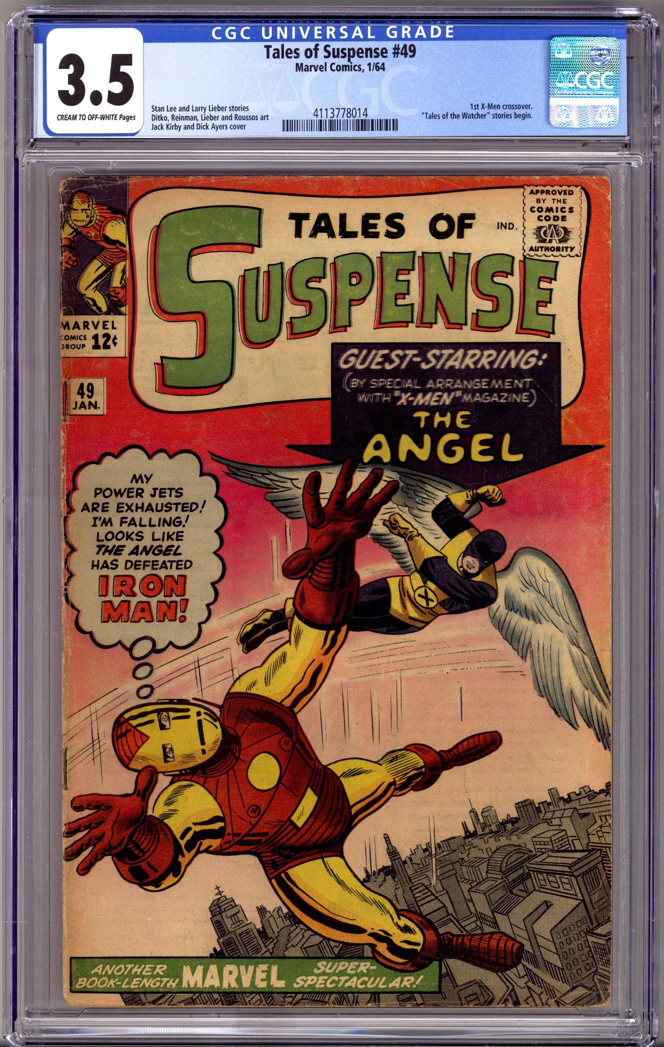 Tales of Suspense Vol 1 49 CGC 3.5 (VG-) (1964) 