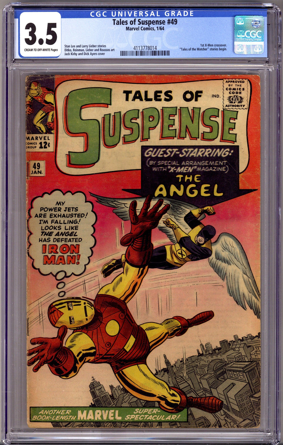 Tales of Suspense Vol 1 49 CGC 3.5 (VG-) (1964) 