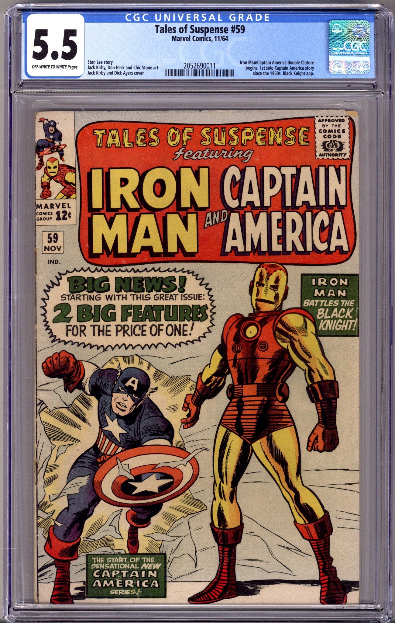 Tales of Suspense Vol 1 59 CGC FN- (5.5) (1964) 