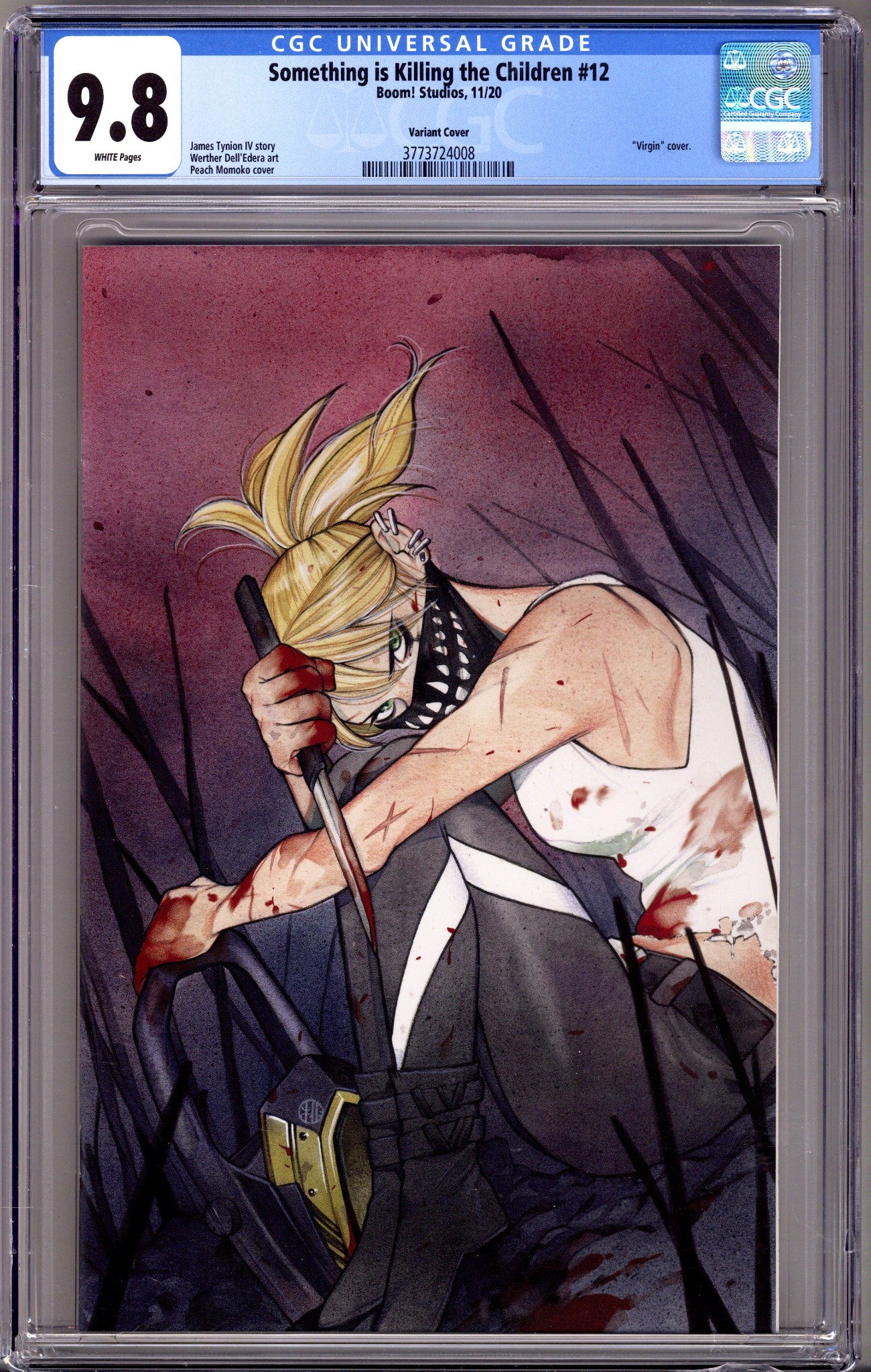 Something Is Killing the Children 12 CGC 9.8 (NM/M) Cracked Case (2020) Momoko Virgin Incentive Variant
