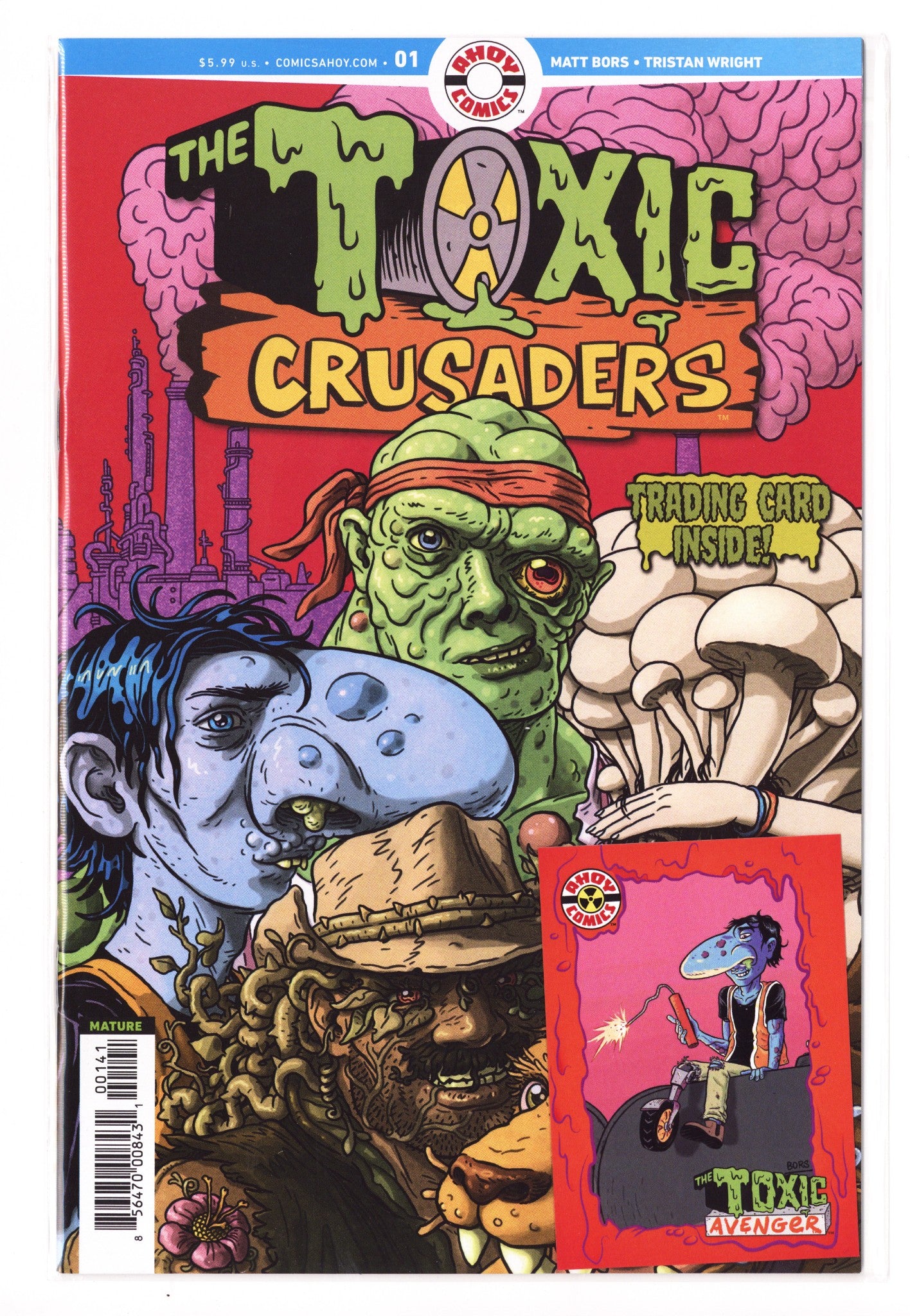 Toxic Crusaders 1 Wright Sealed Trading Card Virgin Variant (2025)
