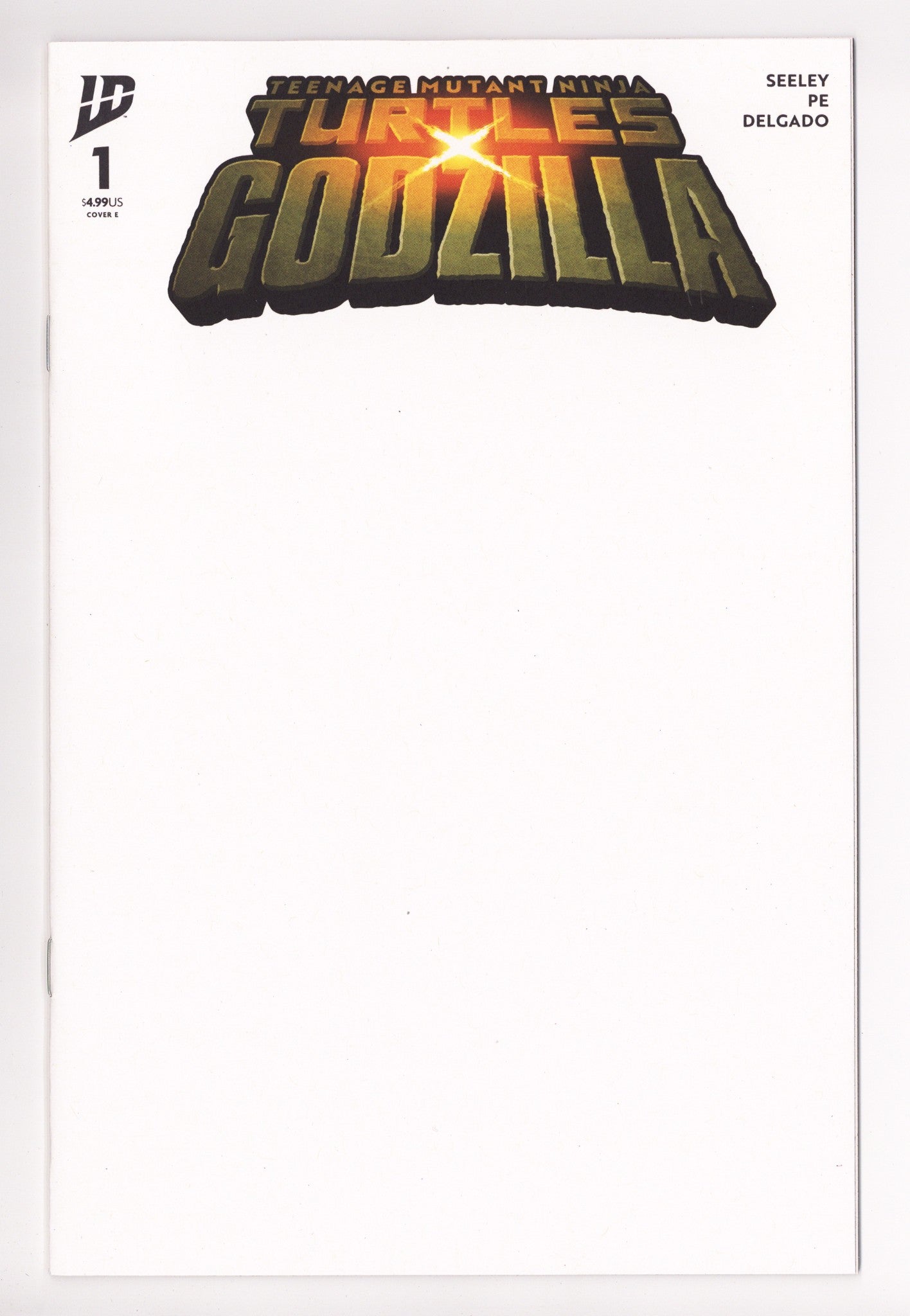 Teenage Mutant Ninja Turtles X Godzilla 1 Blank Variant (2025)