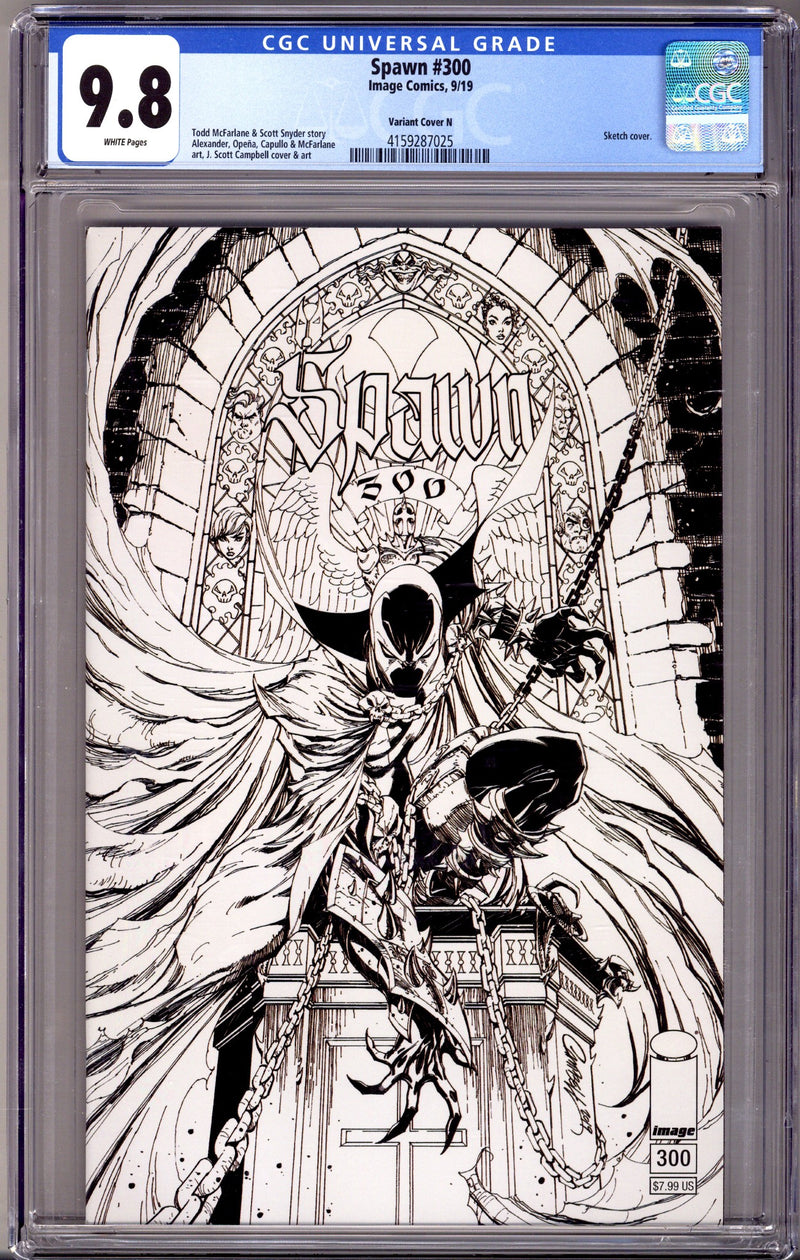 Spawn 300 CGC 9.8 (NM/M) (2019) Campbell Sketch Variant