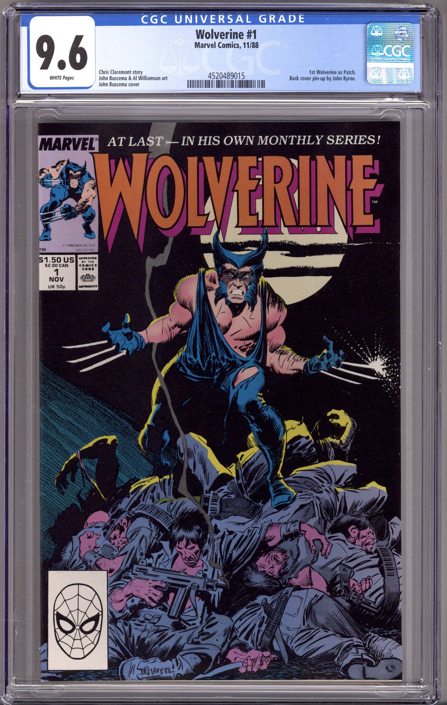 Wolverine Vol 2 1 CGC 9.6 (NM+) (1988) 