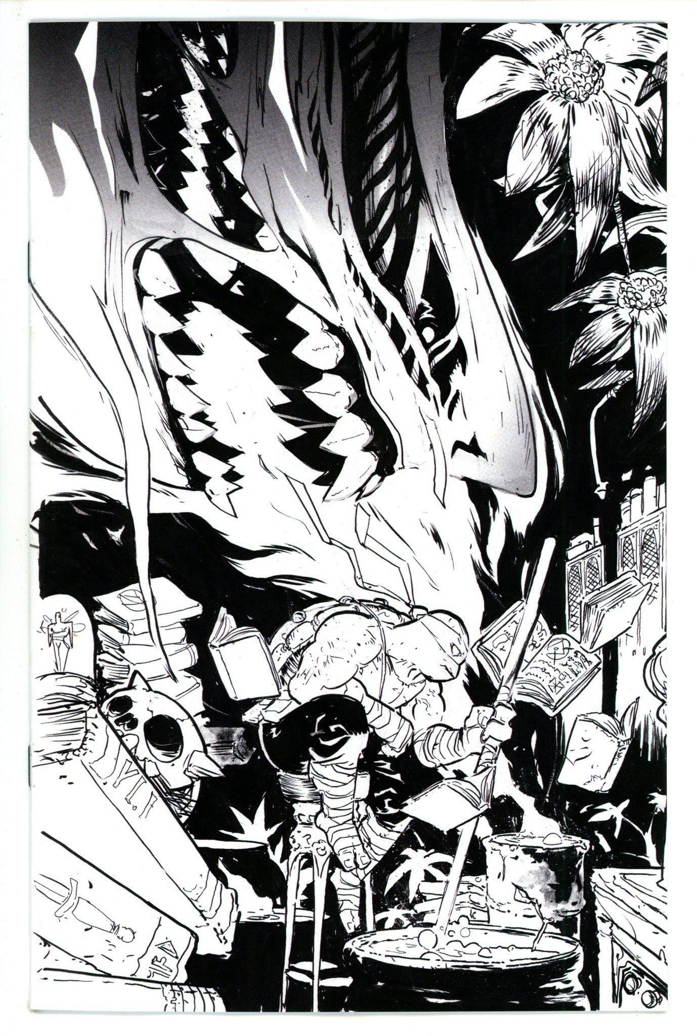 Teenage Mutant Ninja Turtles Vol 5 146 Rossmo B&W Incentive Variant NM- (2023)