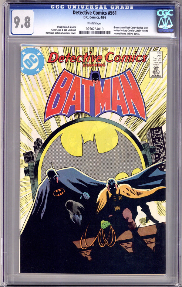 Detective Comics Vol 1 561 CGC 9.8 (1986)