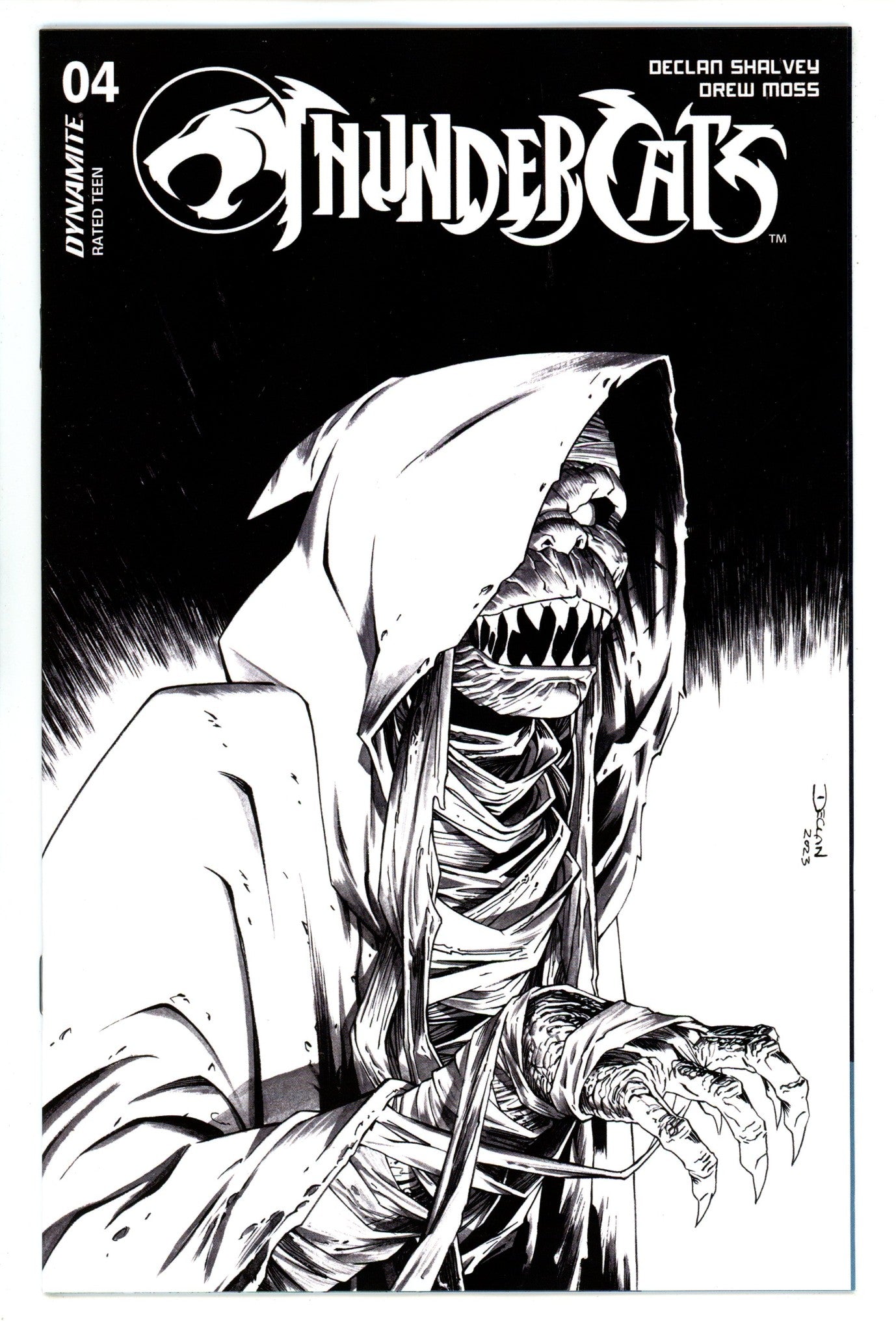 Thundercats 4 Shalvey Line Art Incentive Variant (2024)