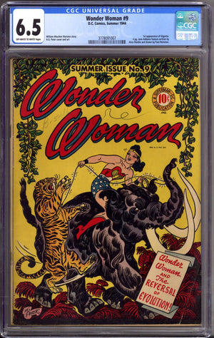 Wonder Woman Vol 1 9 CGC 6.5 (FN+) (1944)