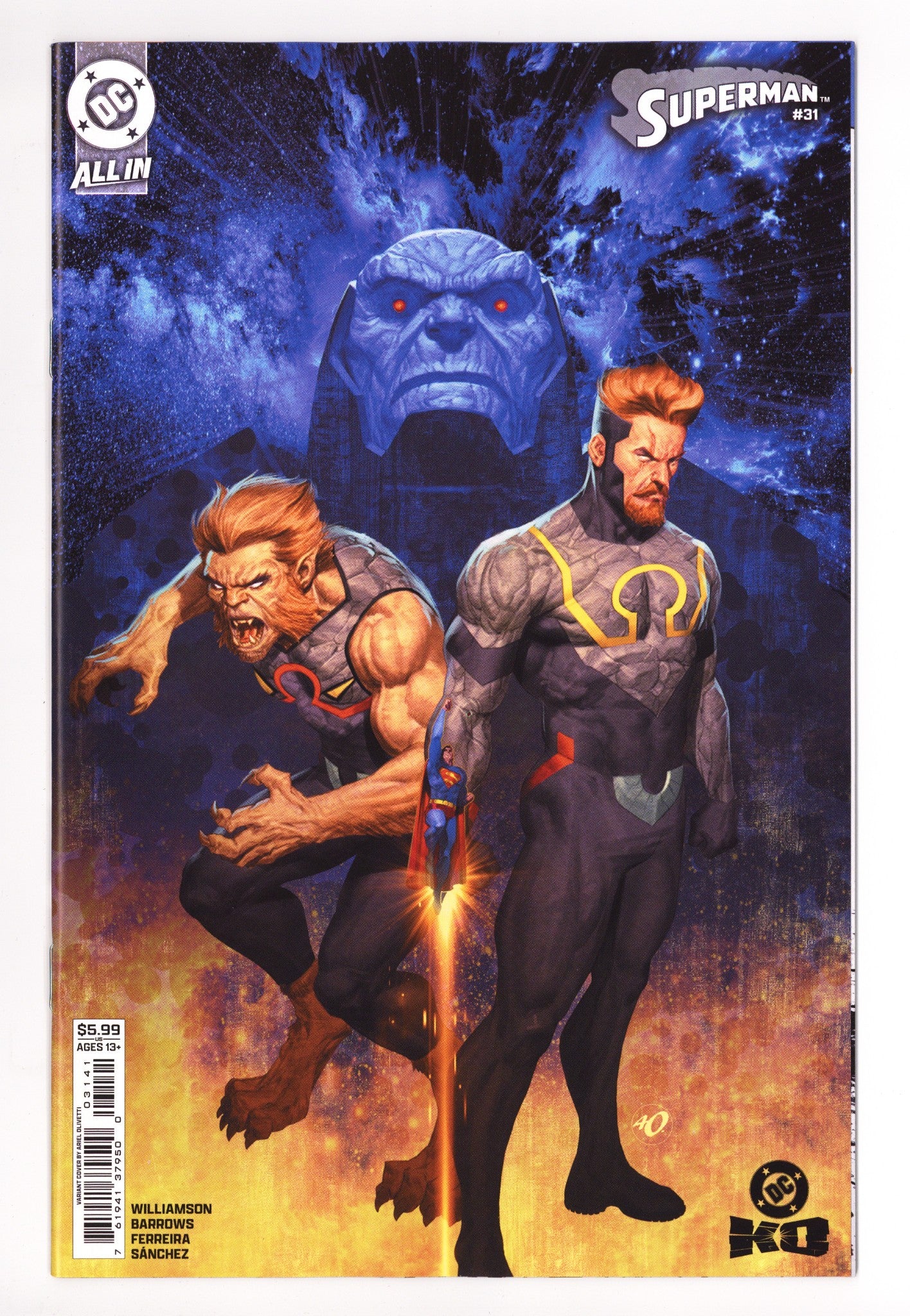 Superman Vol 6 31 Olivetti Variant (2025)